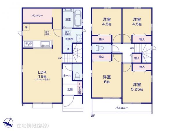 新築戸建 東京都東村山市恩多町３丁目16-1 西武新宿線久米川駅 4,990万円