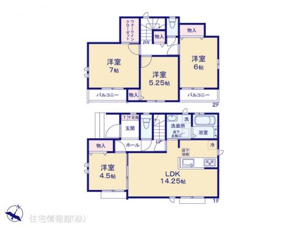 新築戸建 東京都東村山市恩多町３丁目16-1 西武新宿線久米川駅 4,790万円
