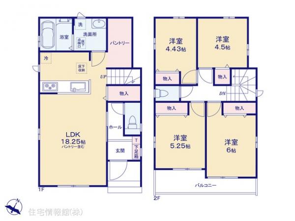 新築戸建 東京都東村山市恩多町３丁目16-1 西武新宿線久米川駅 4,890万円