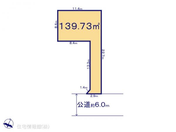 土地 千葉県船橋市習志野台６丁目5-17 京成松戸線北習志野駅 3,650万円
