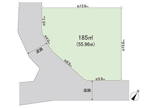 土地 厚木市愛名 小田急線本厚木駅 1,780万円
