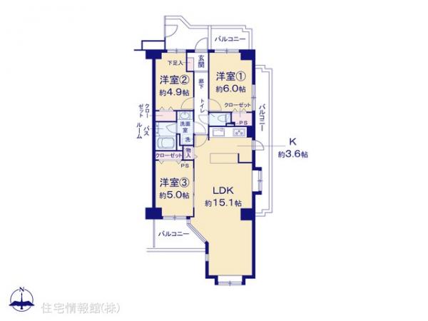 中古マンション 埼玉県さいたま市中央区本町東６丁目6-24 JR埼京線北与野駅 3,490万円