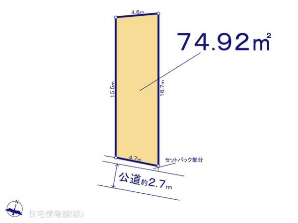 土地 千葉県市川市香取１丁目10 東西線行徳駅 4,500万円