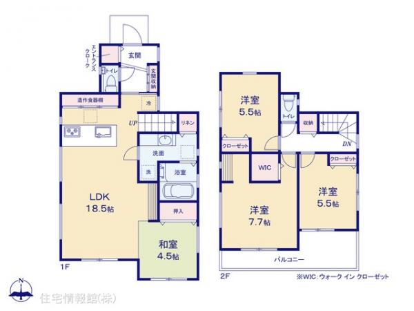 新築戸建 埼玉県富士見市鶴馬１丁目6-70 東武東上線鶴瀬駅 5,080万円