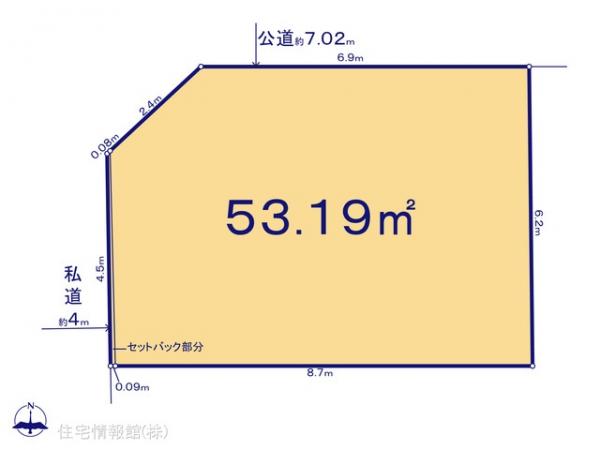 土地 千葉県船橋市山手２丁目12-19 東武野田線新船橋駅 3,390万円
