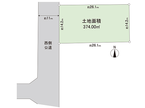 土地 白岡市西５丁目 JR湘南新宿ライン (宇都宮逗子）白岡駅 3,080万円