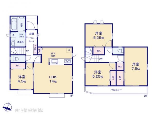 新築戸建 埼玉県新座市石神４丁目5 西武池袋線東久留米駅 3,790万円
