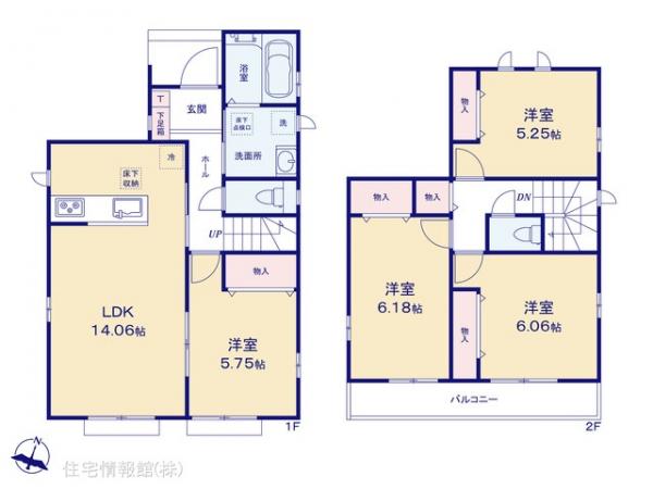 新築戸建 埼玉県新座市石神４丁目5 西武池袋線東久留米駅 3,890万円