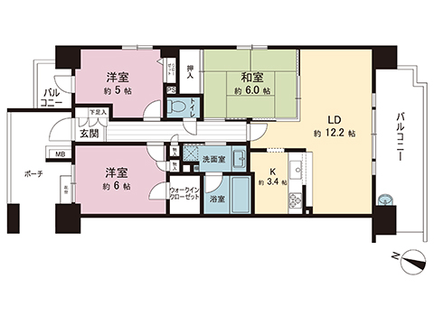 中古マンション 座間市南栗原２丁目 相鉄本線さがみ野駅 2,580万円