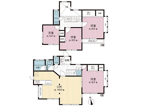 中古戸建 横浜市泉区西が岡２丁目 横浜市営地下鉄ブルーライン中田駅 4,880万円