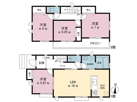 新築戸建 東京都町田市東玉川学園１丁目 小田急線玉川学園前駅 6,390万円