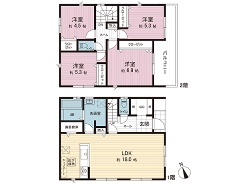 新築戸建 藤沢市辻堂太平台１丁目 小田急江ノ島線鵠沼海岸駅 6,290万円