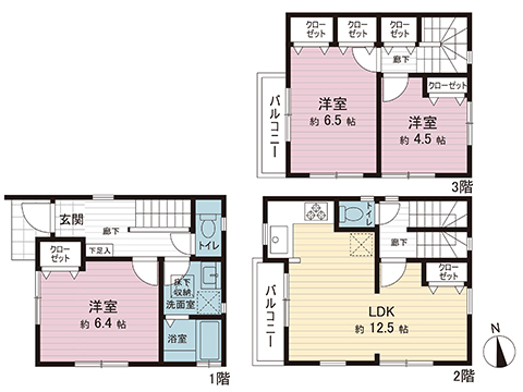 横浜市瀬谷区瀬谷４丁目 中古戸建 間取り図
