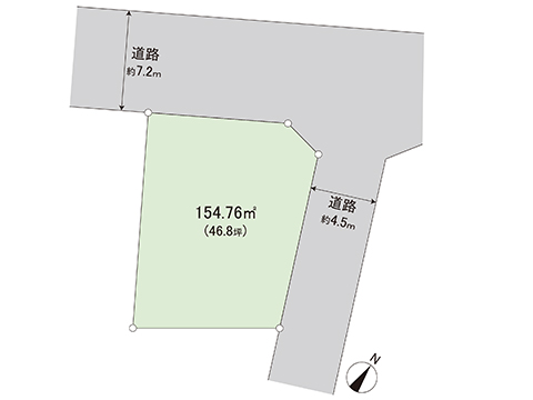 土地 蓮田市緑町２丁目 JR東北本線 (宇都宮線）蓮田駅 2,180万円