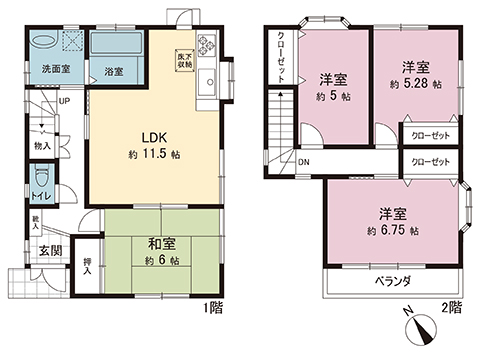 中古戸建 柏市中原１丁目 東武野田線新柏駅 2,480万円