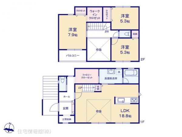 新築戸建 千葉県船橋市金杉８丁目15-15 京成松戸線滝不動駅 3,480万円