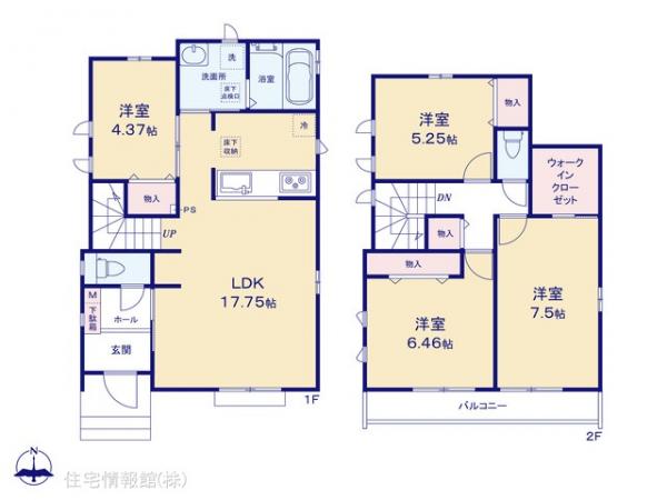 新築戸建 東京都西東京市中町１丁目11 西武池袋線保谷駅 6,090万円