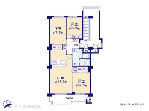 中古マンション 千葉県我孫子市つくし野３丁目3 JR常磐線（上野〜取手）我孫子駅 1,598万円