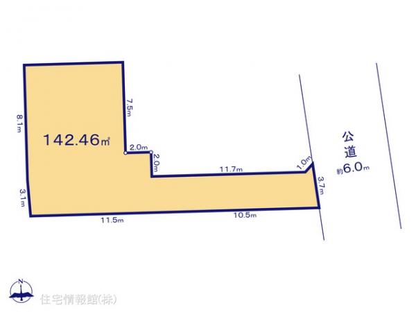 土地 千葉県流山市加４丁目4-12 つくばエクスプレス流山セントラルパーク駅 2,699万円