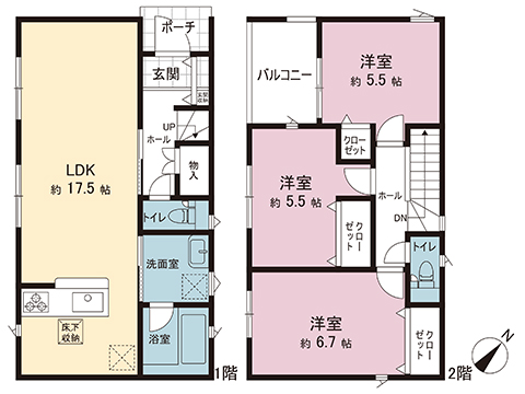 新築戸建 足柄上郡松田町松田惣領 小田急線新松田駅 2,380万円