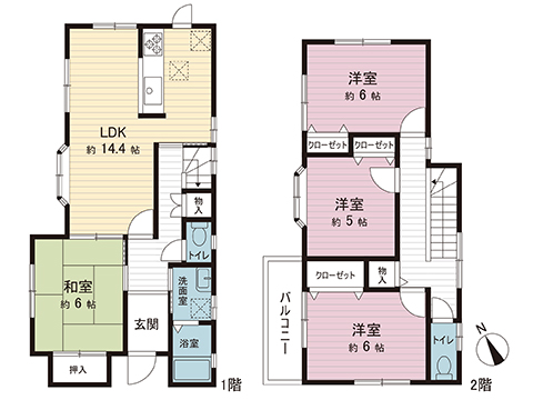 中古戸建 厚木市恩名３丁目 小田急線本厚木駅 2,797万円