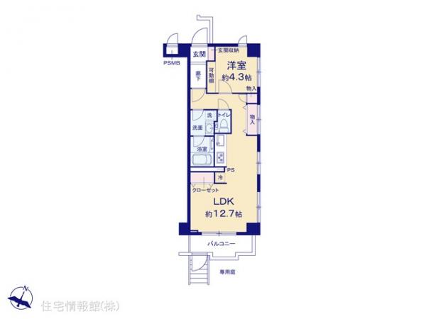 中古マンション 東京都多摩市豊ヶ丘１丁目62-3 京王相模原線京王多摩センター駅 1,599万円