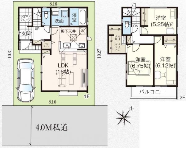 新築戸建 埼玉県ふじみ野市福岡武蔵野 東武東上線上福岡駅 4,390万円