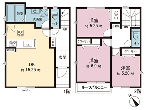 新築戸建 さいたま市南区大字広ヶ谷戸 JR京浜東北線浦和駅 3,499万円