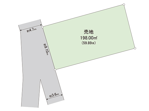 土地 宇都宮市細谷町 東武宇都宮線東武宇都宮駅 990万円
