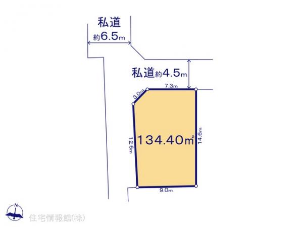 土地 東京都八王子市中山800-12 京王線北野駅 2,180万円