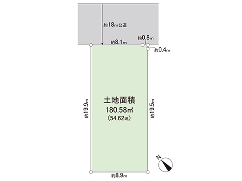 土地 久喜市菖蒲町三箇 JR湘南新宿ライン (宇都宮逗子）久喜駅 1,980万円