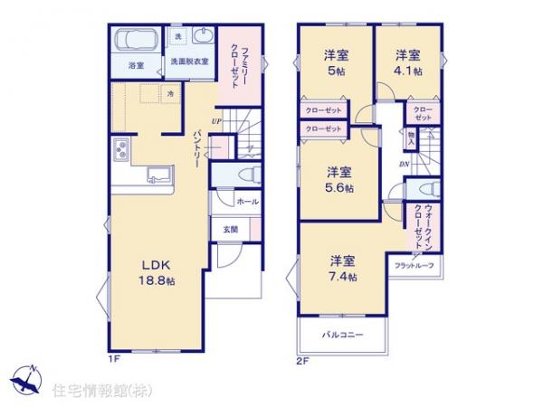新築戸建 埼玉県さいたま市緑区大字三室1616-1 JR京浜東北線北浦和駅 3,998万円
