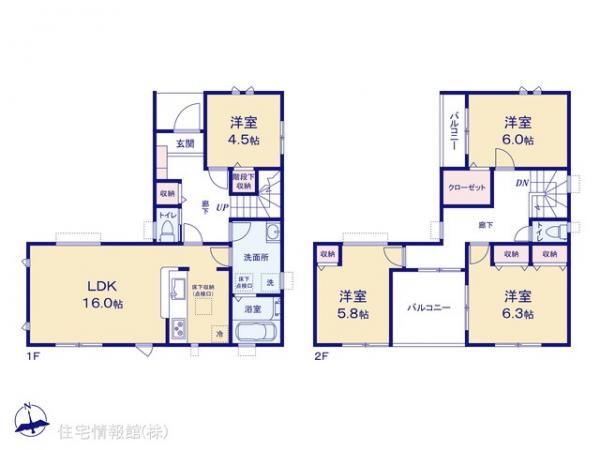 新築戸建 千葉県千葉市若葉区御成台３丁目13-5 千葉都市モノレール千城台駅 3,350万円