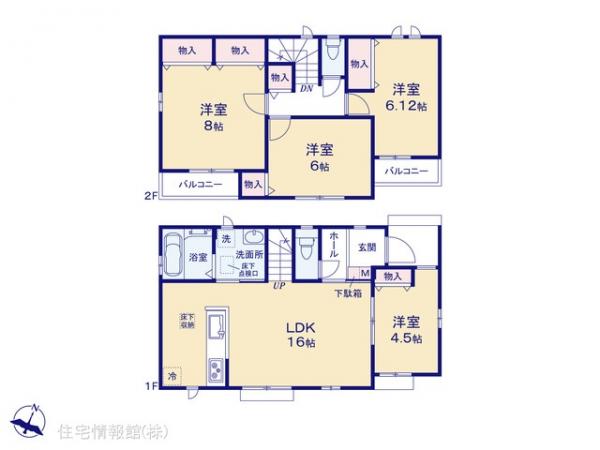 新築戸建 埼玉県ふじみ野市亀久保３丁目3-64 東武東上線ふじみ野駅 4,390万円