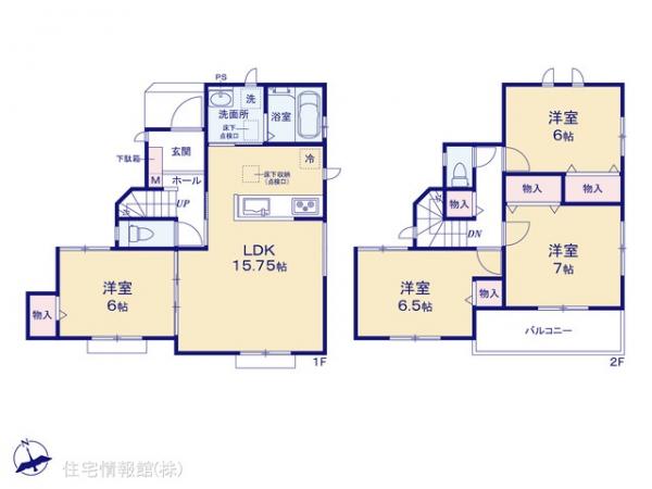 新築戸建 埼玉県さいたま市見沼区東大宮６丁目48-15 JR東北本線（宇都宮線）東大宮駅 5,390万円