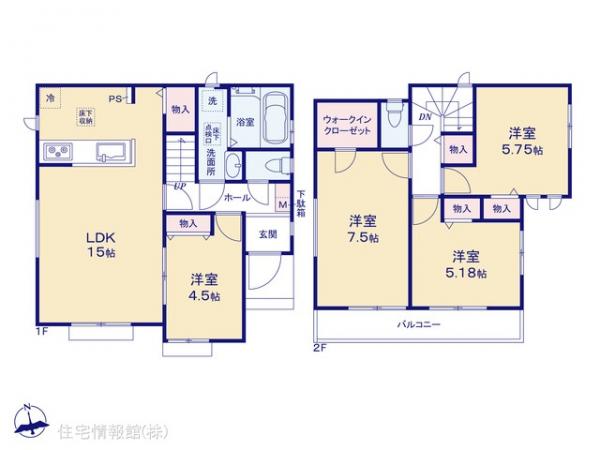 新築戸建 埼玉県川口市大字小谷場781-1 JR京浜東北線南浦和駅 4,890万円