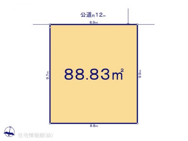 土地 千葉県流山市平和台５丁目694-6 つくばエクスプレス流山セントラルパーク駅 3,080万円