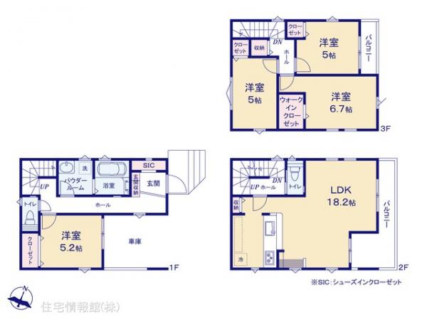 新築戸建 埼玉県さいたま市南区内谷５丁目104 JR埼京線武蔵浦和駅 4,899万円