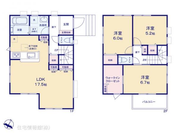 新築戸建 埼玉県川口市長蔵２丁目7-7 埼玉高速鉄道戸塚安行駅 4,980万円