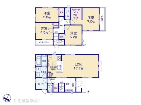 新築戸建 埼玉県川口市長蔵２丁目7-7 埼玉高速鉄道戸塚安行駅 5,380万円