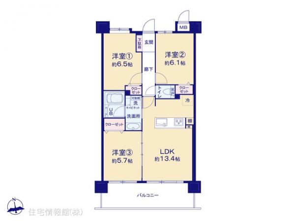 中古マンション 埼玉県蕨市北町４丁目1-17 JR京浜東北線蕨駅 3,980万円