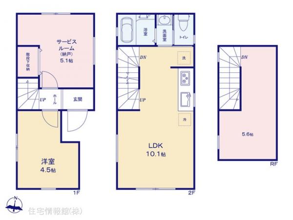 新築戸建 東京都世田谷区八幡山２丁目11-16 京王線上北沢駅 4,780万円