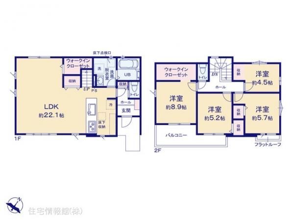 新築戸建 埼玉県川越市霞ケ関北６丁目 東武東上線霞ケ関駅 4,399万円