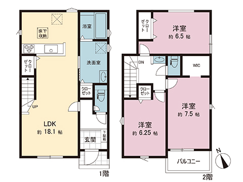 新築戸建 西多摩郡瑞穂町箱根ケ崎東松原 JR八高線（八王子〜高麗川）箱根ヶ崎駅 3,380万円
