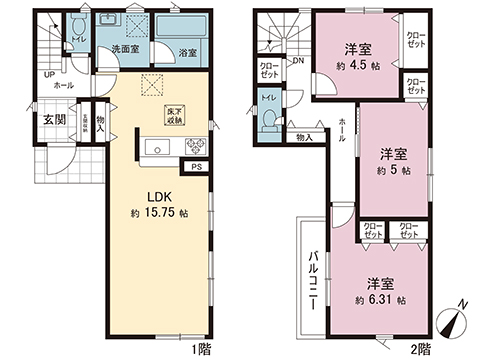 新築戸建 柏市高柳 東武野田線高柳駅 2,988万円