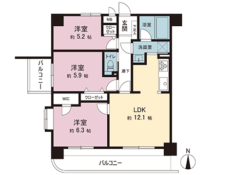 中古マンション 川崎市高津区久本３丁目 JR南武線武蔵溝ノ口駅 4,990万円