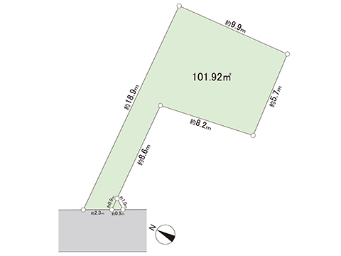 土地 武蔵村山市学園５丁目 多摩モノレール桜街道駅 1,580万円