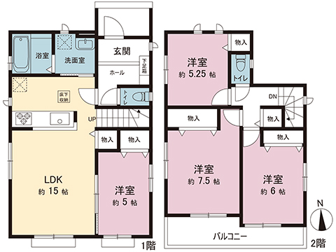 新築戸建 宇都宮市南一の沢町 東武宇都宮線東武宇都宮駅 2,990万円