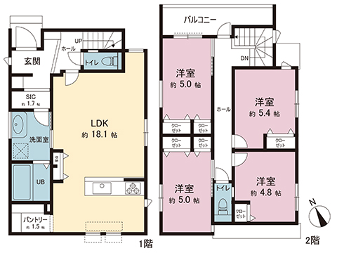 新築戸建 大和市福田 小田急江ノ島線高座渋谷駅 4,380万円