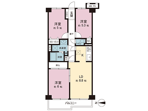 中古マンション 春日部市大枝 東武伊勢崎線せんげん台駅 1,800万円